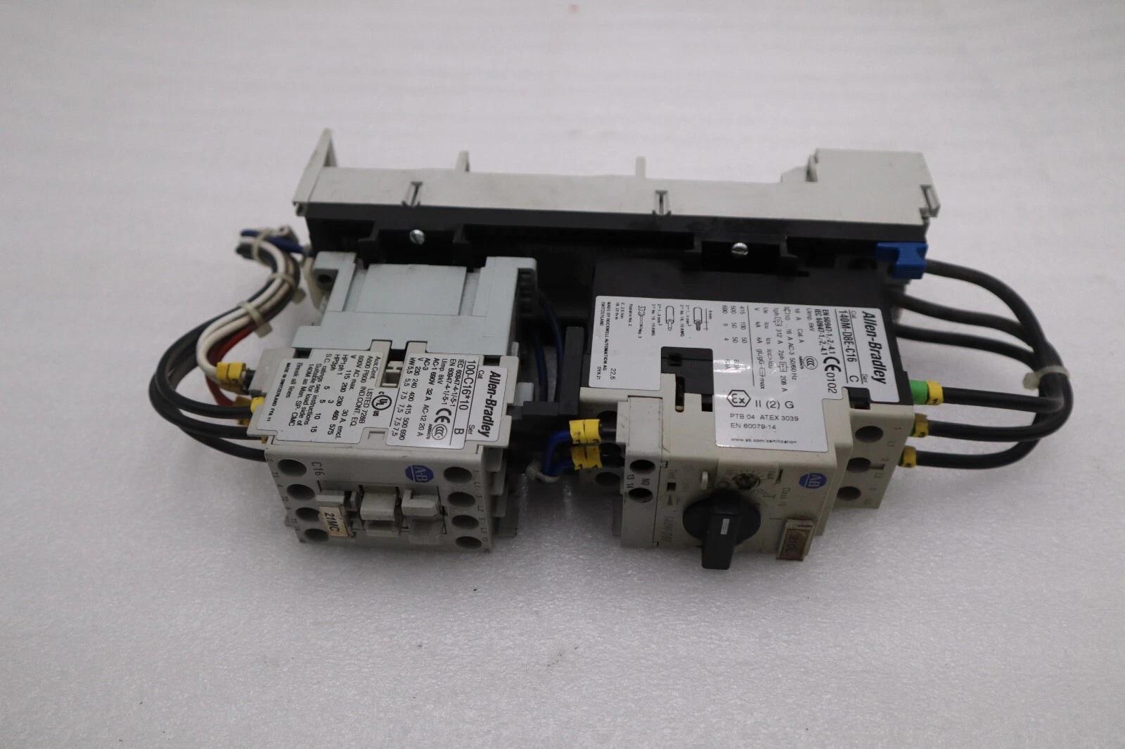 Allen-Bradley bradley 140m-d8e-c25 circuit breaker with 100-c23*10 contactor stock 718-a - Image 7
