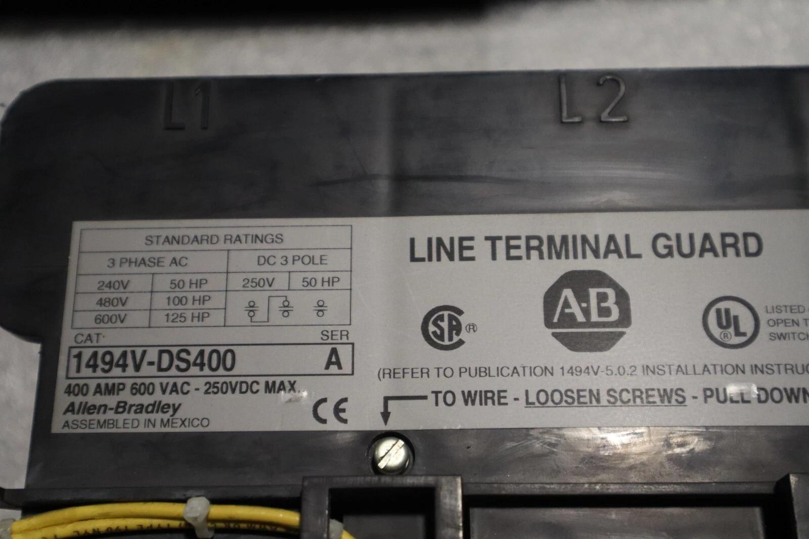 Allen-Bradley 1494v-ds400 400 amp varable depth switch allen bradley stock 5336 - Image 5