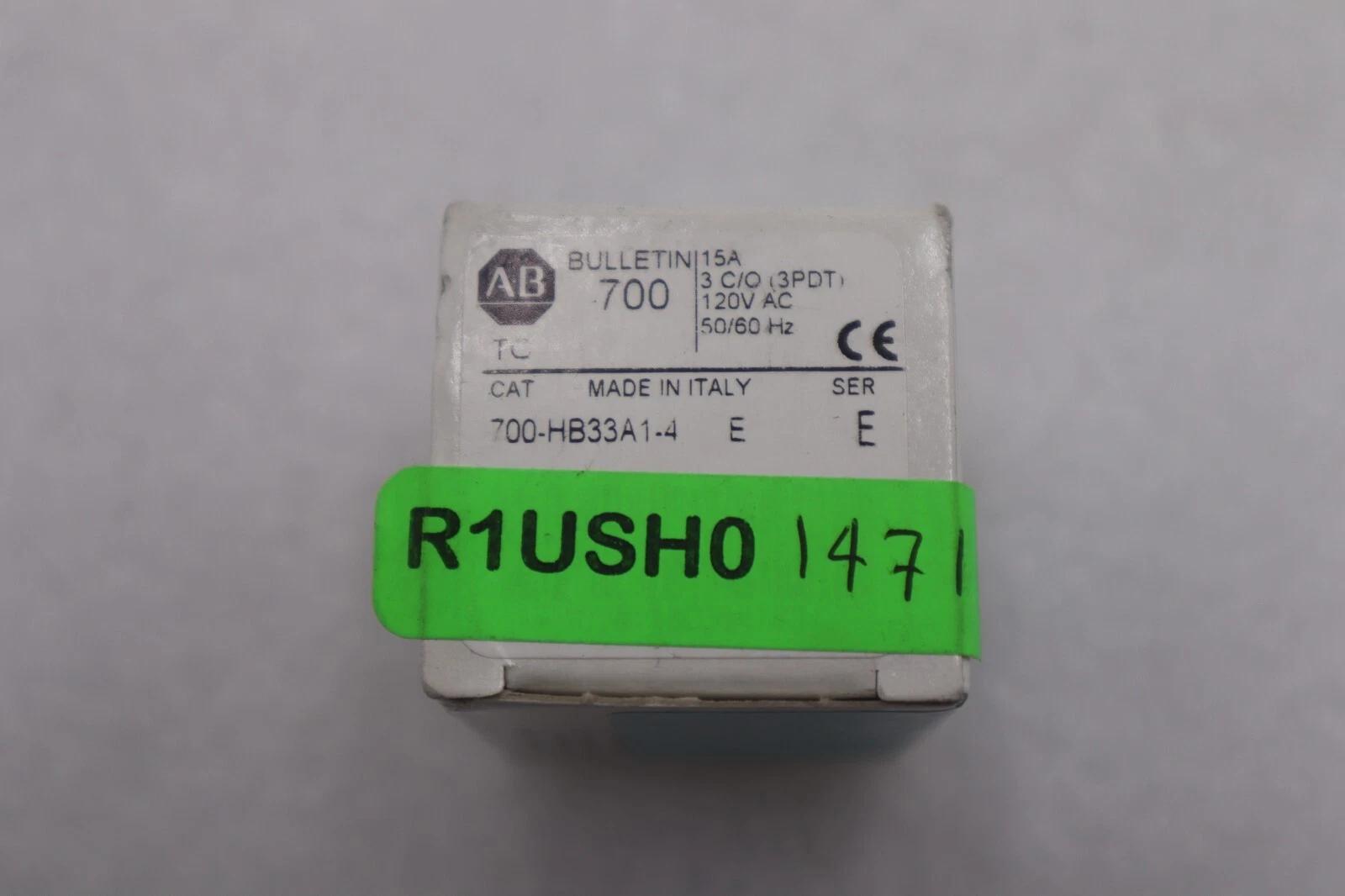 Allen-Bradley ALLEN BRADLEY 700-HB33A1-4 Series E Relay 120 VAC NEW OPEN BOX STOCK K-3247 - Image 1