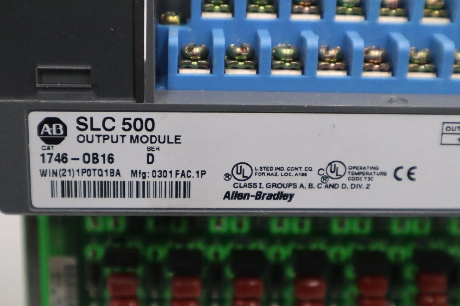 Allen-Bradley Bradley 1746-OB16 Ser. D SLC 500 16-Point DC Output Module STOCK K-102-D - Image 3