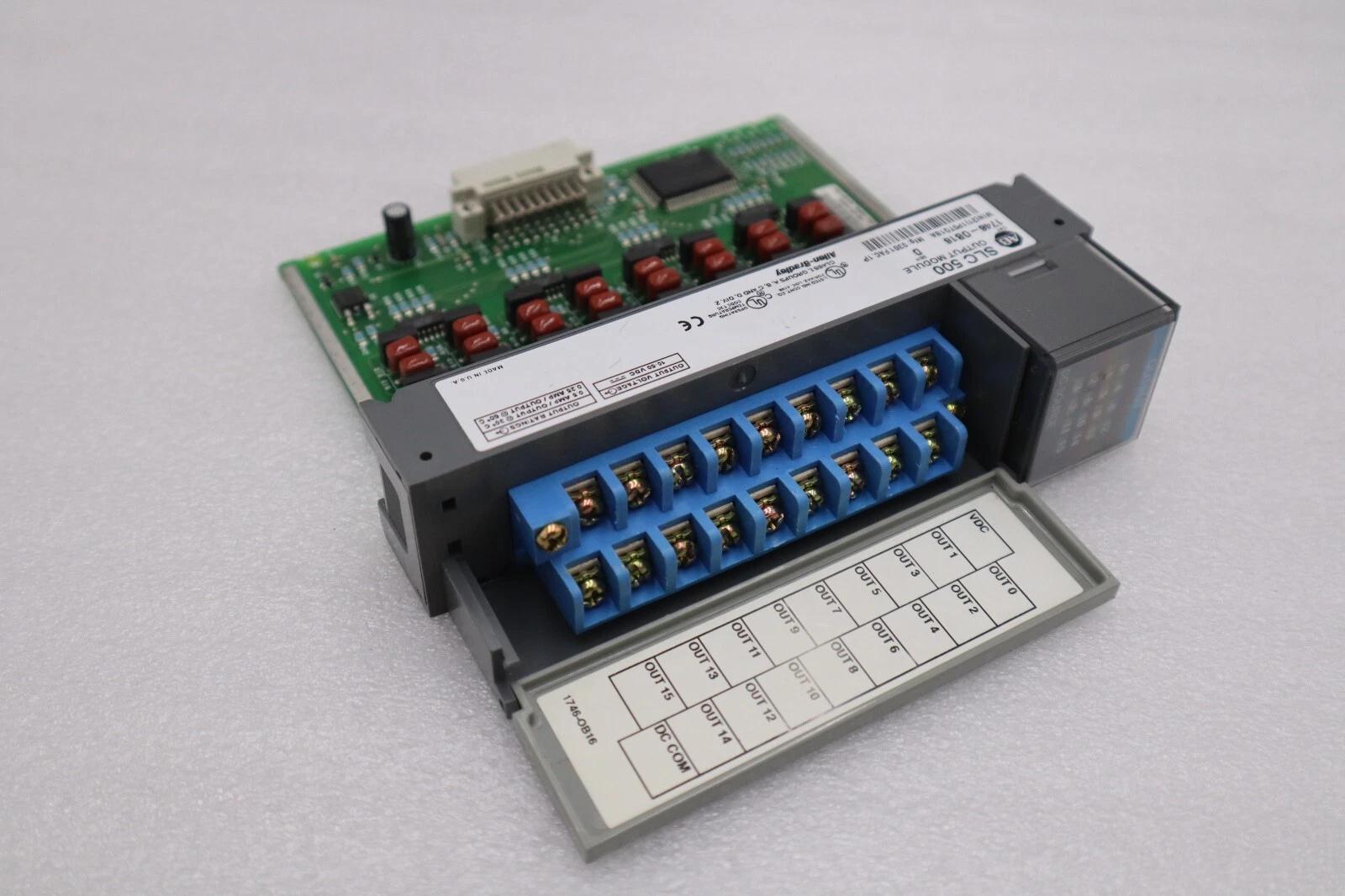 Allen-Bradley Bradley 1746-OB16 Ser. D SLC 500 16-Point DC Output Module STOCK K-102-D - Image 4