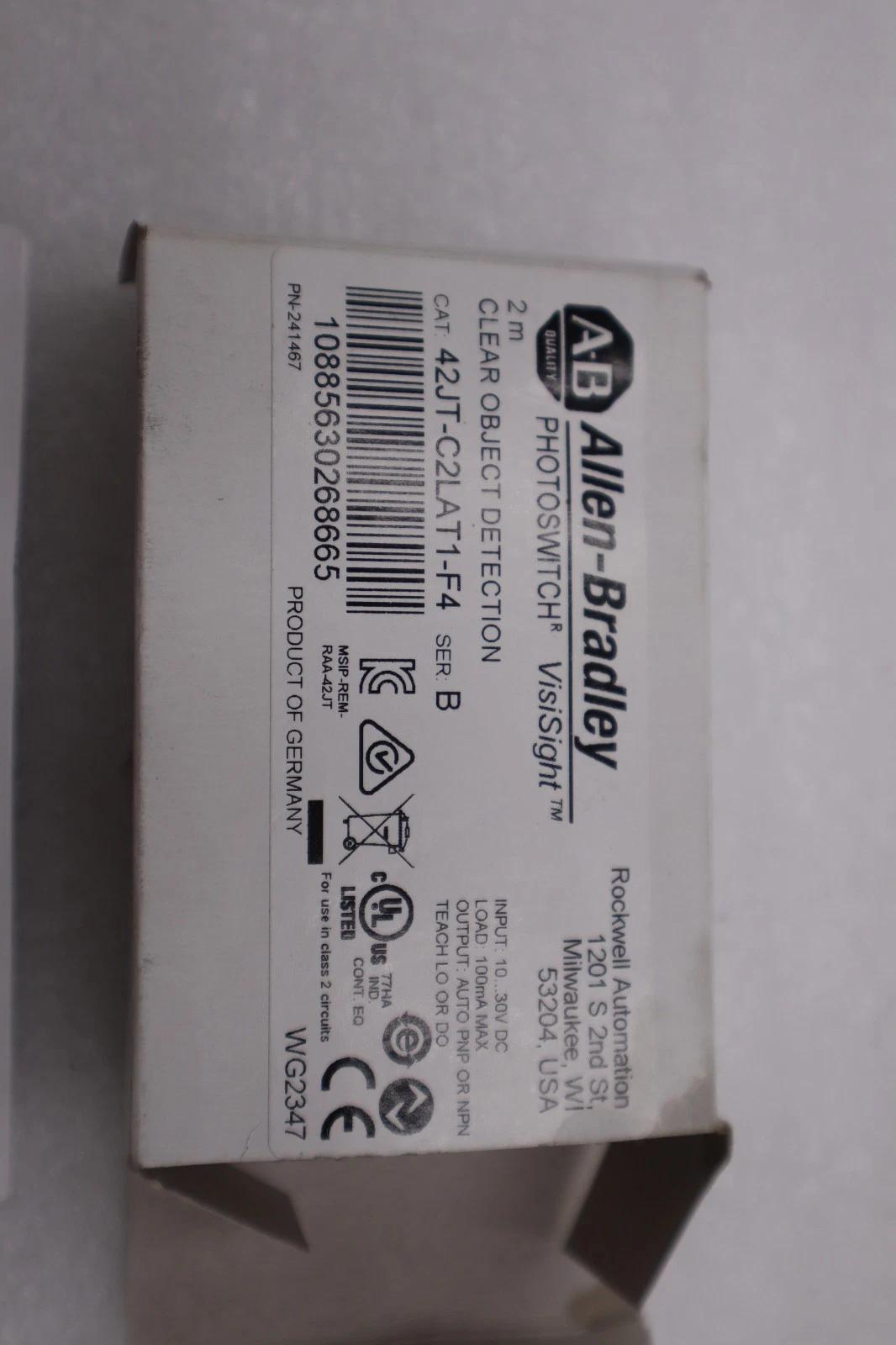 Allen-Bradley Bradley 42JT-C2LAT1-F4 Photoelectric Sensor Clear Object Detect #H1230A - Image 2