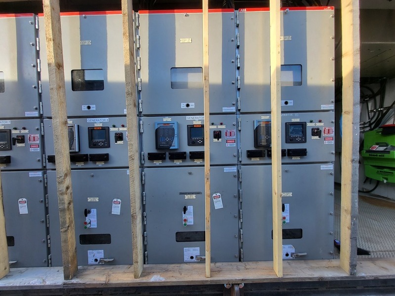 Switchgear for generator set package enclosure with cable ties - Image 4
