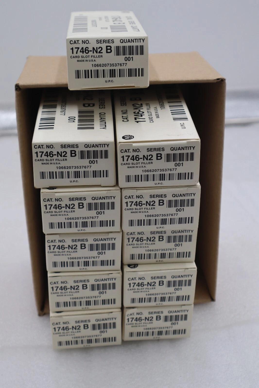 New in box Allen-Bradley bradley 1746-n2 ser b module slot filler (lot of 11) stk k-064a - Image 1