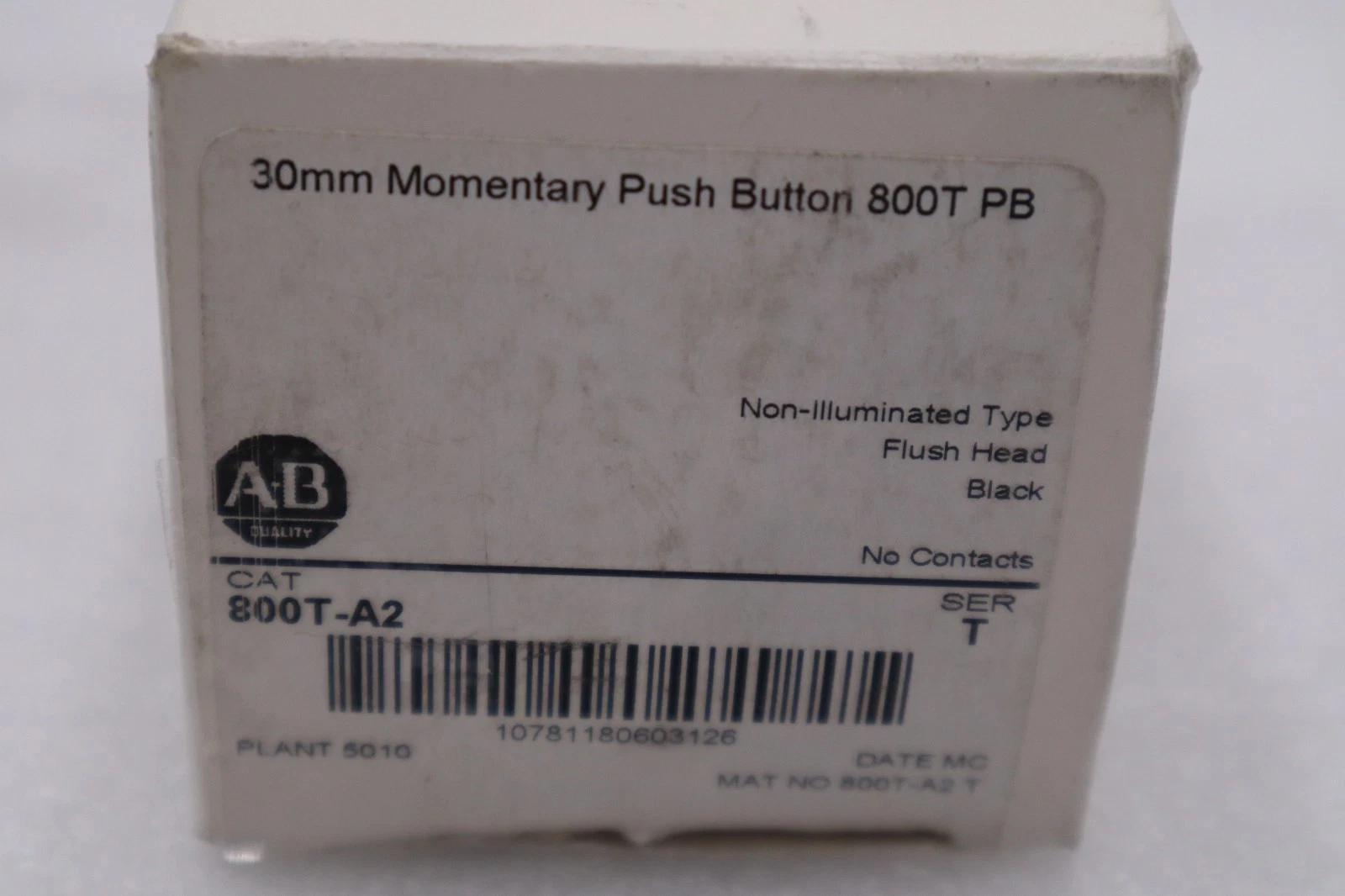 Allen-Bradley bradley 800t-a2/ 800ta2 push button momentary contact stock h642a - Image 2