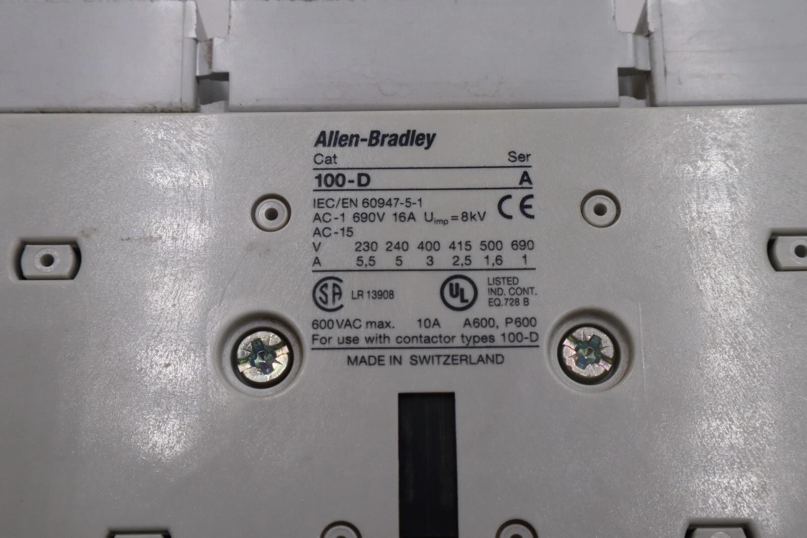 Allen-bradley 100-d300 contactor 600 vac max stock l-715 - Image 4