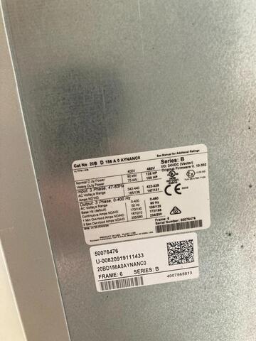 ELECTRICAL ENCLOSURE WITH 20BD156A0AYNANC0 Allen-Bradley Bradley 125HP Powerflex 700 - Image 5