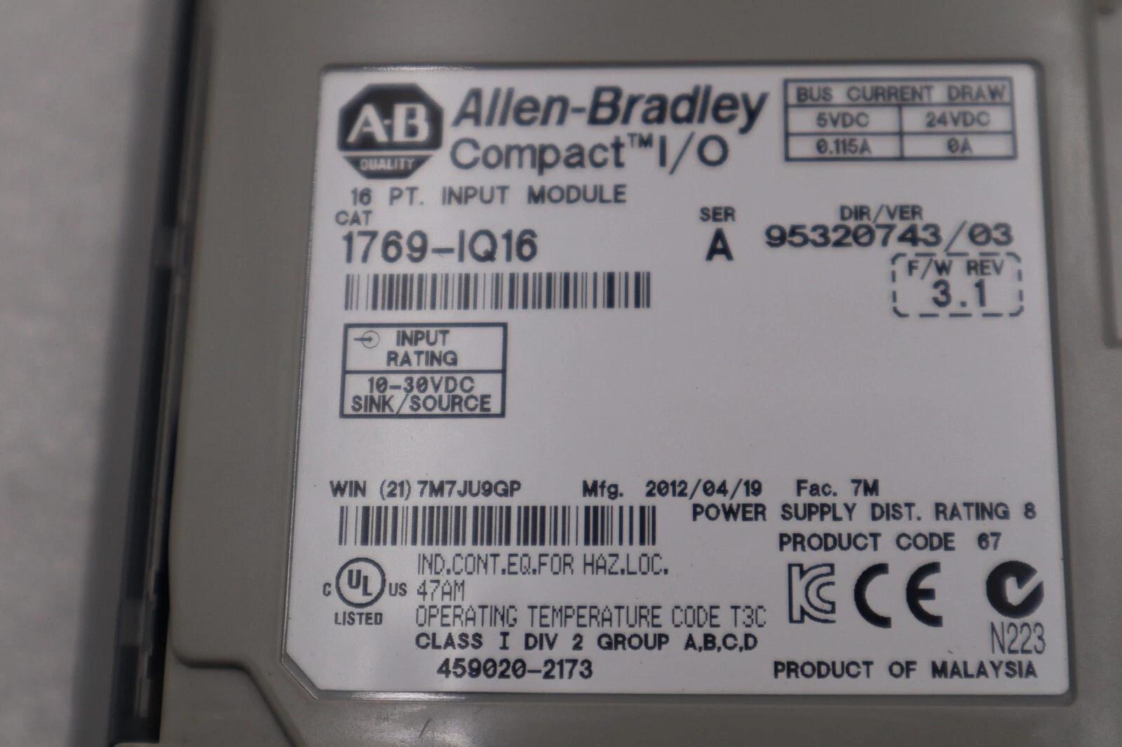 1769-iq16 Allen-Bradley bradley input module series a stock k-39-a - Image 2