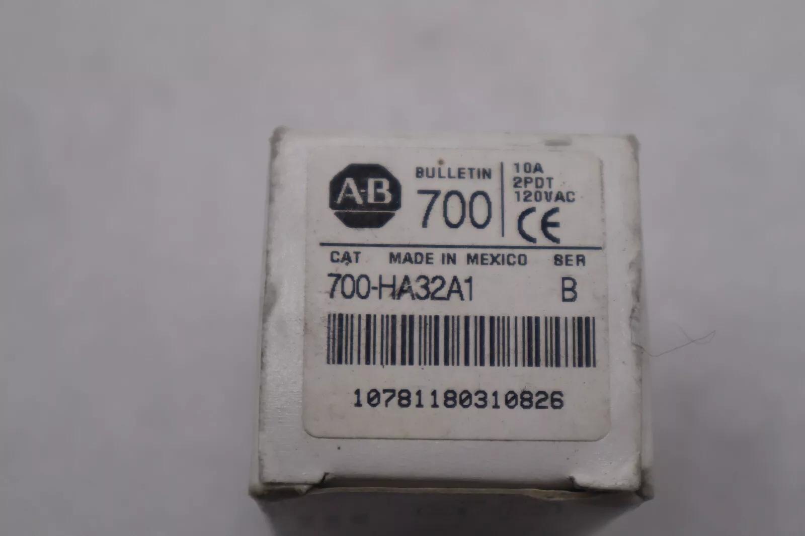 New Allen-Bradley Bradley 700-HA32A1 Relay 120VAC 10A STOCK K-3410 - Image 1