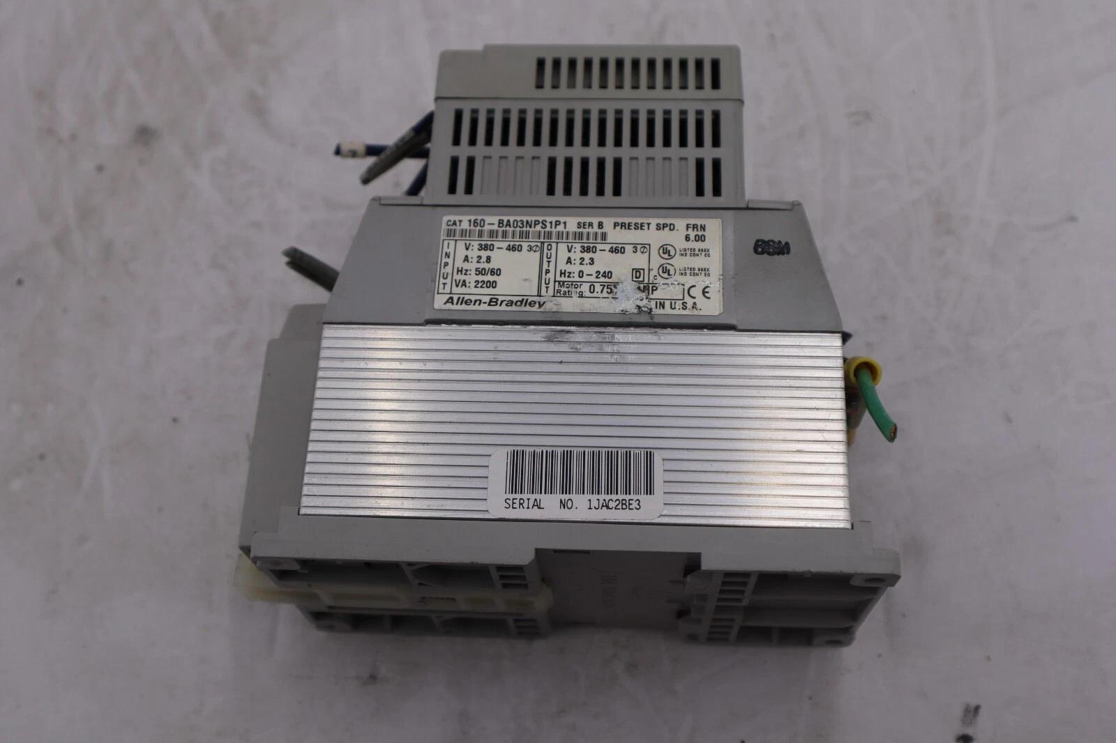 Used Allen-Bradley Variable Speed Controller IP20 160-ba03nps1p1 L-145 - Image 2