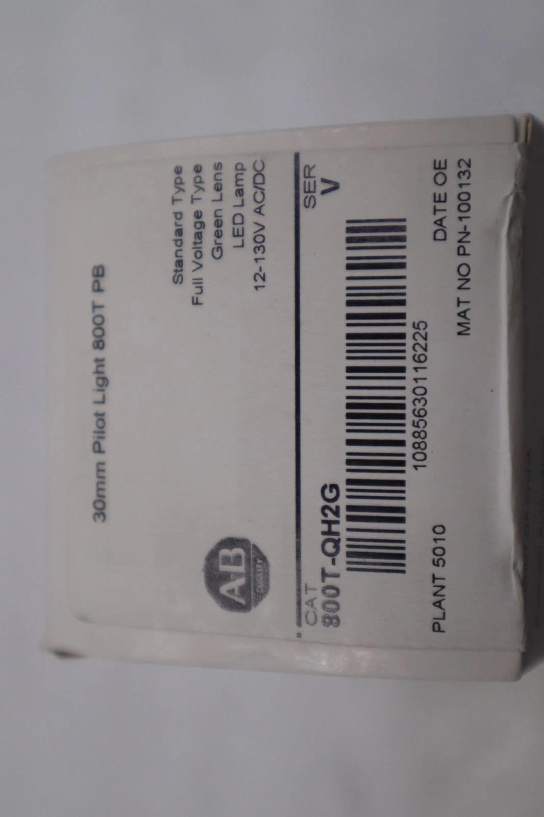 NEW 800T-QH2G Ser. V Allen-Bradley AB Green Pilot Light STOCK G598A - Image 2