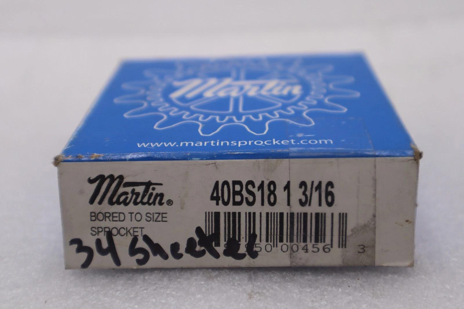 Martin 40bs18 1-3/16 roller sprocket stock b-544 - Image 1
