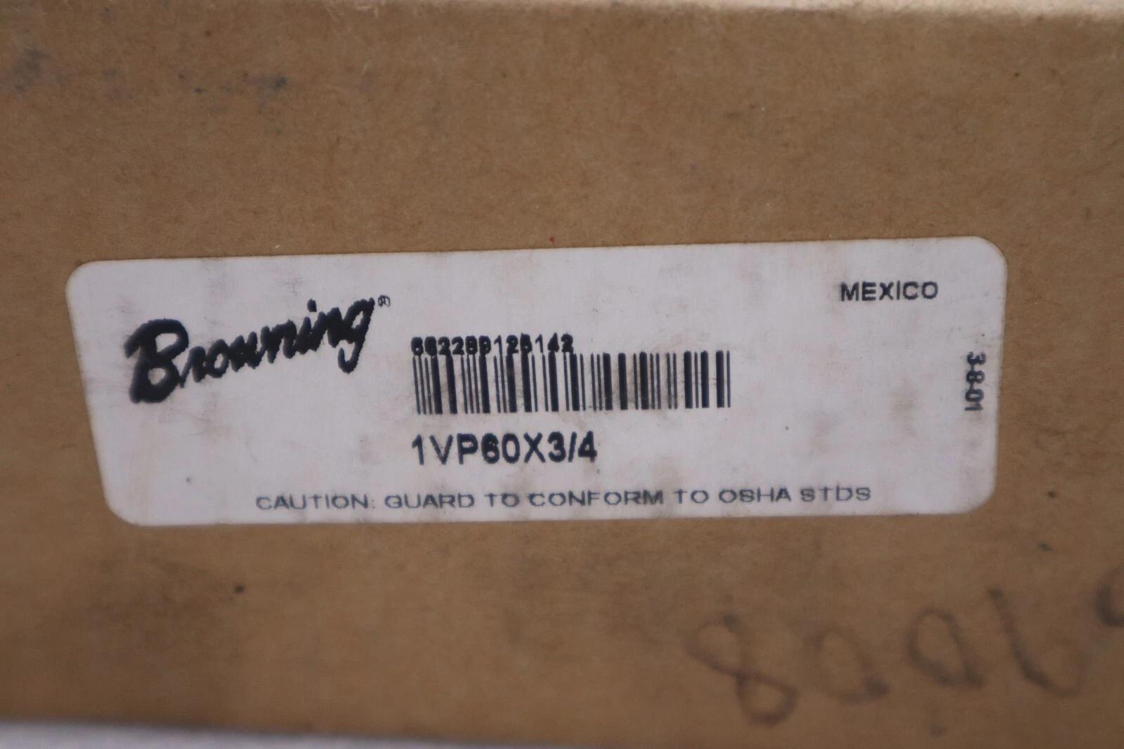 New browning 1vp60x3/4 / 1vp60x34 pulley single groove stock h696a - Image 1