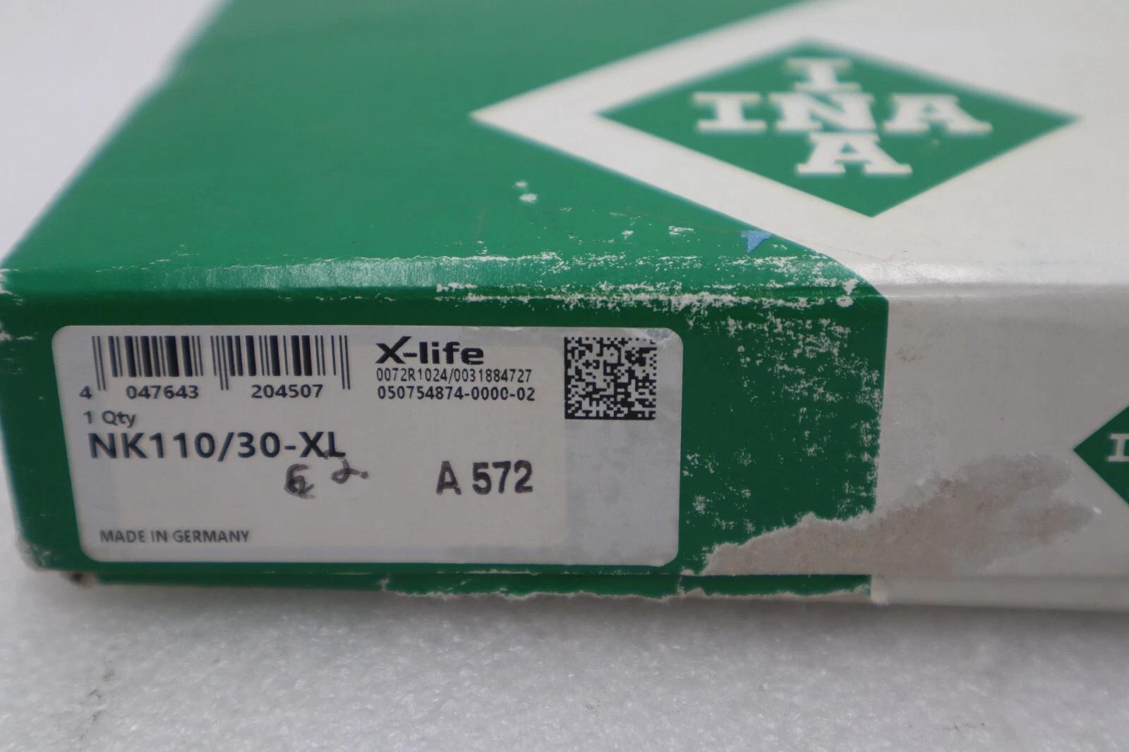 NEW OPEN BOX INA NK110/30-XL NEEDLE ROLLING BEARING STOCK K-3433 - Image 1