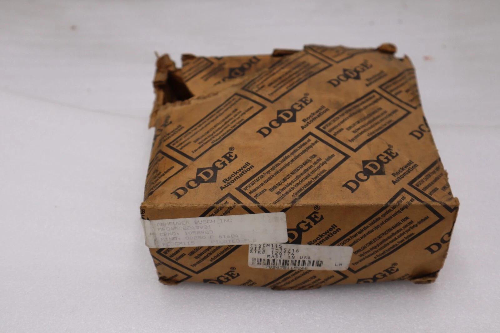 NEW IN BOX Dodge FCSCM115/ FC-SCM-115 Piloted Flange Unit 1-15/16" Bore #H476A - Image 4