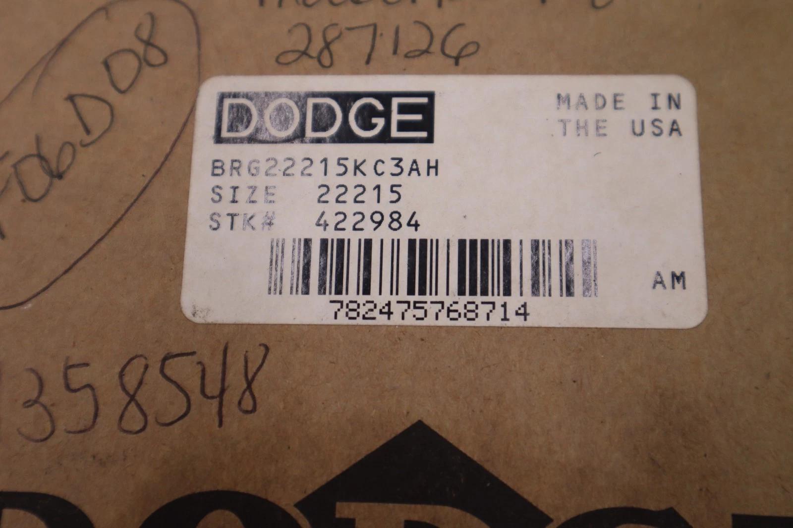 NEW DODGE 422984 BRG22215KC3AH Spherical Roller Bearing STOCK H337A - Image 2