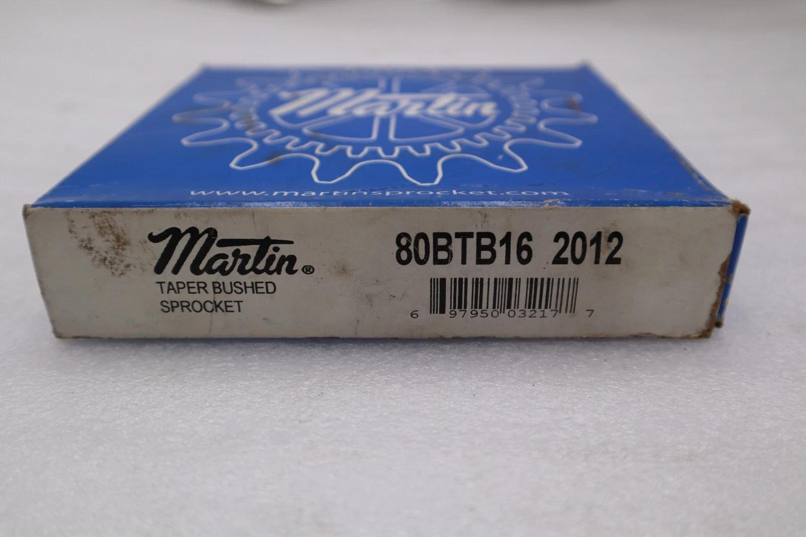 New martin 80btb16 2012 taper bushed sprocket stock h339a - Image 2