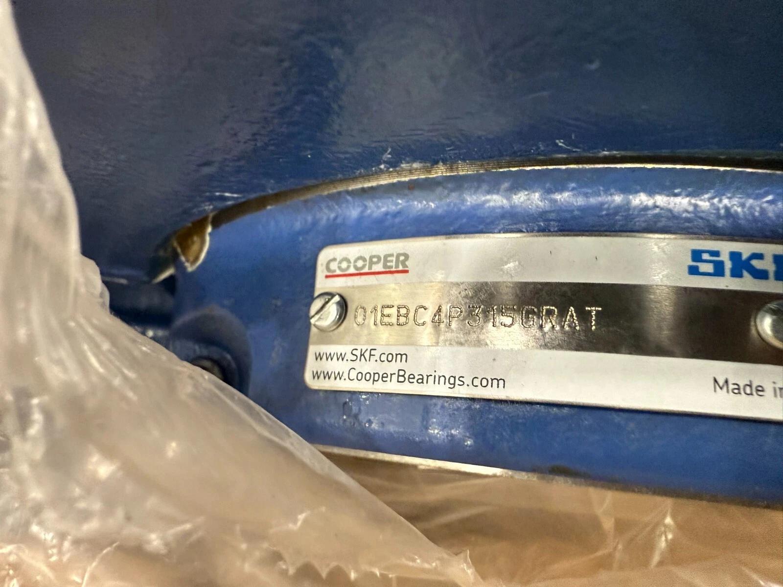 Skf cooper 01ebc4p315grat / p0613 new unit no box bearing housing stock hp-91 - Image 4
