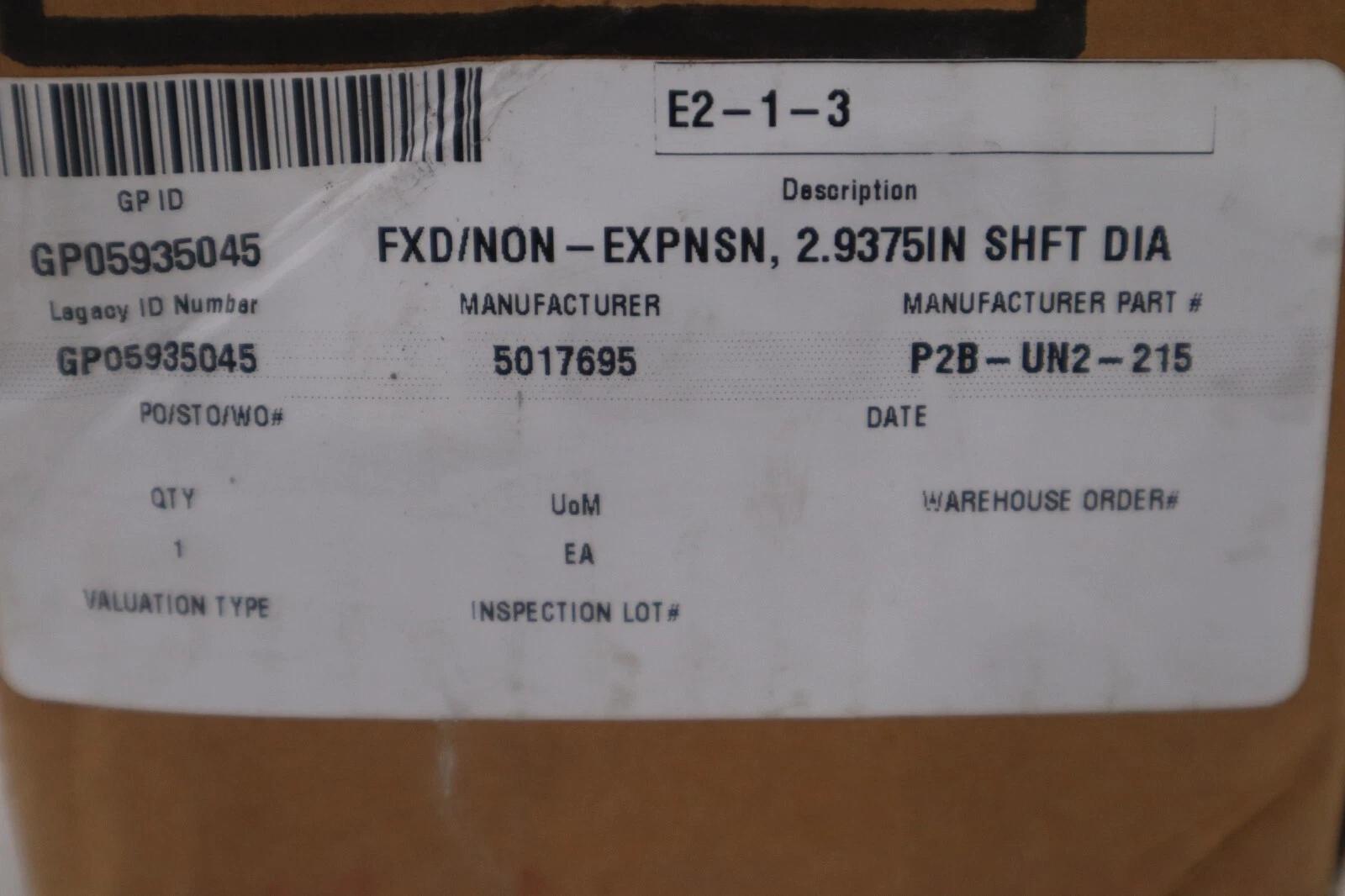 Dodge 048011 p2b-un2-215 uni-ii / p2bun2215uniii new with box stock 806d - Image 2
