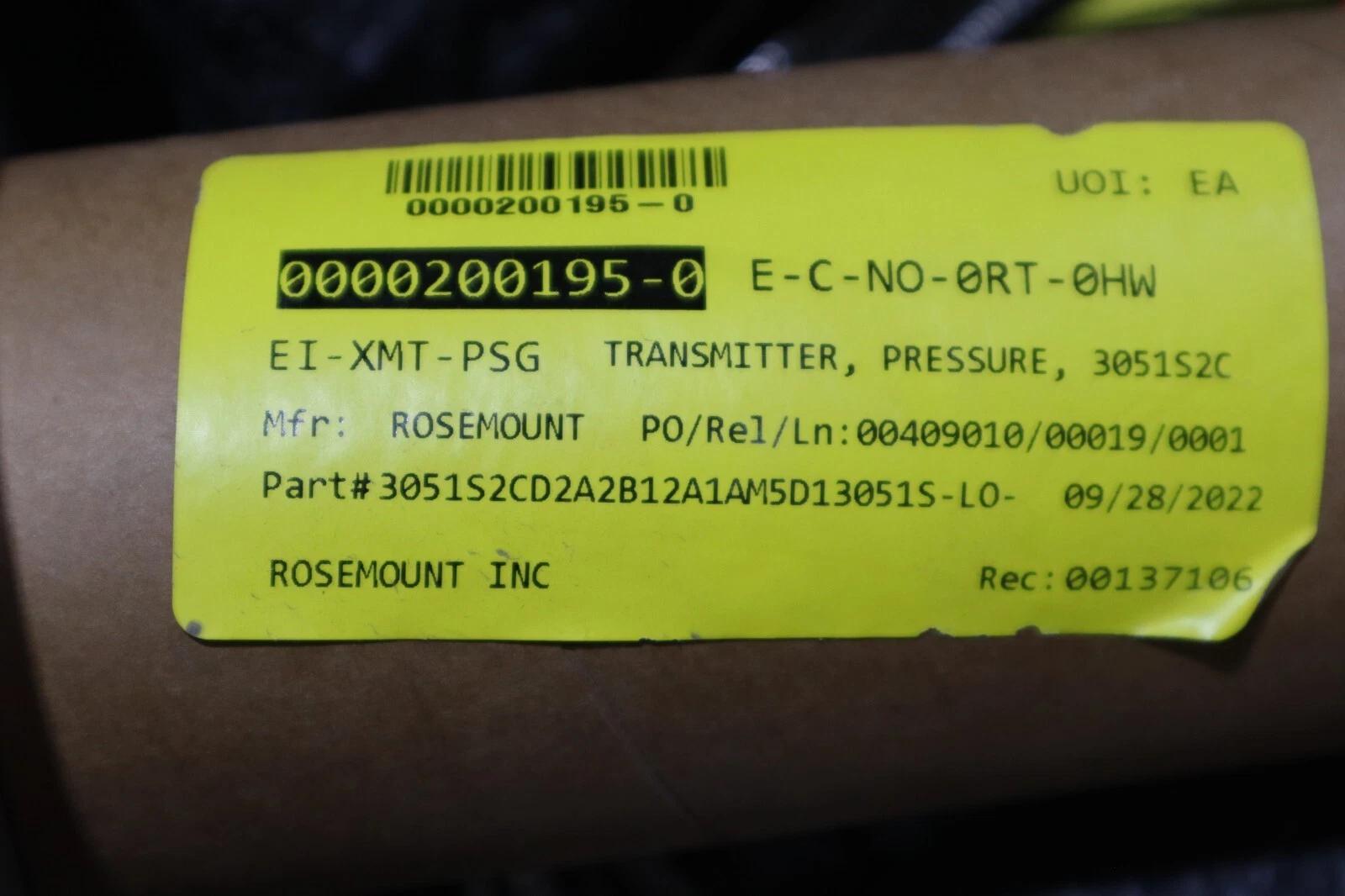 Rosemount Pressure Transmitter 1199MNC15AEFW71DA60 / 1199M NEW IN BOX STOCK GS14 - Image 2