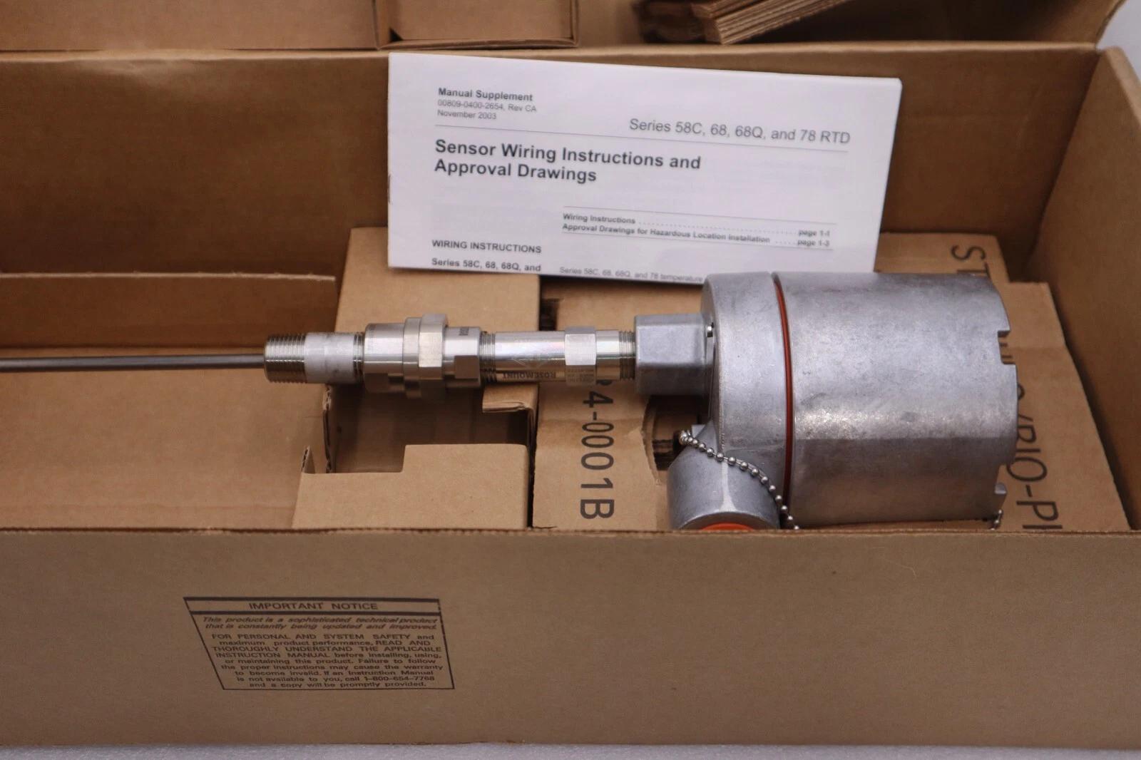 Rosemount 0078t21c30n090e5 emerson tempeture sensor stock #g-371 - Image 1