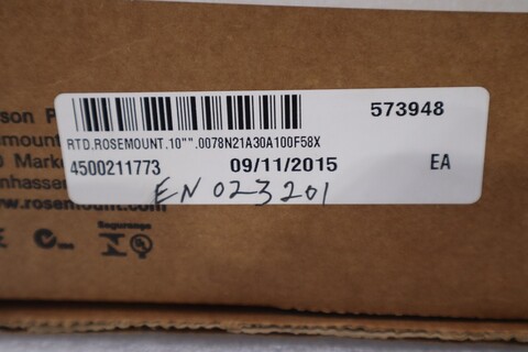 New in box - rosemount sensor 0078n21a30a100f58x stock g46 - Image 3