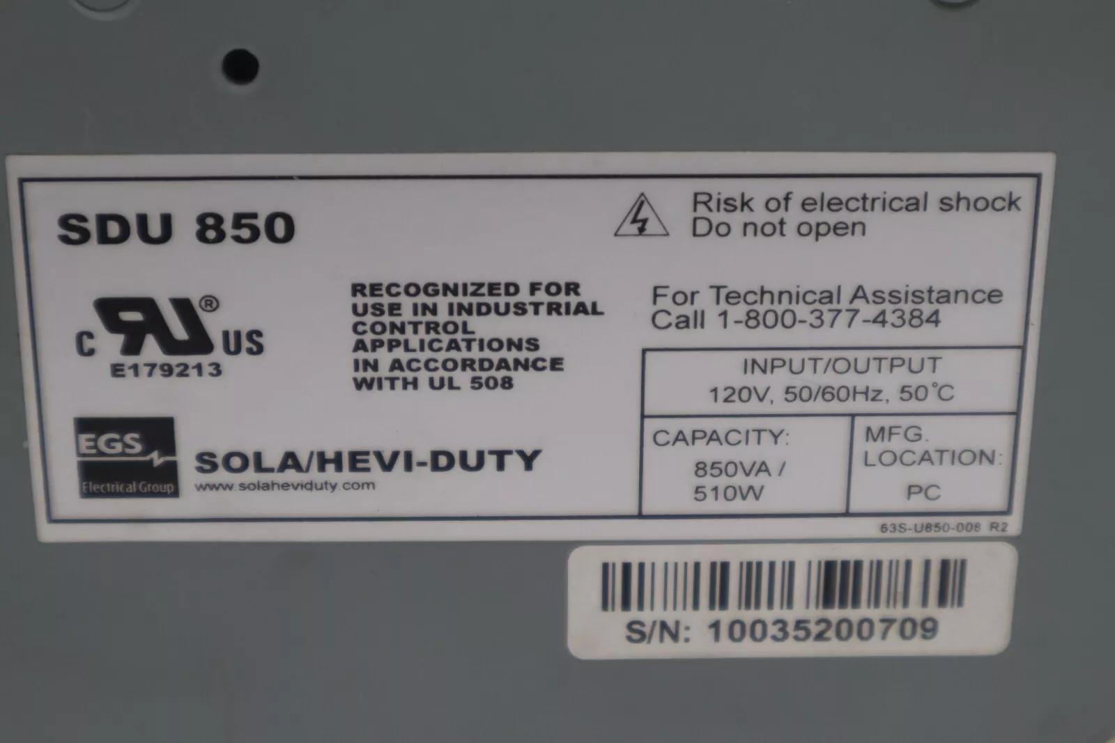 NEW OPEN BOX Emerson / SOLA Power Supply SDU 850 STOCK 4513 - Image 4
