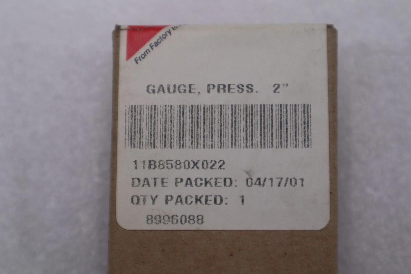 NEW OPEN BOX FISHER 11B8580X022 60PSI PRESSURE GAUGE STOCK K-3382 - Image 1
