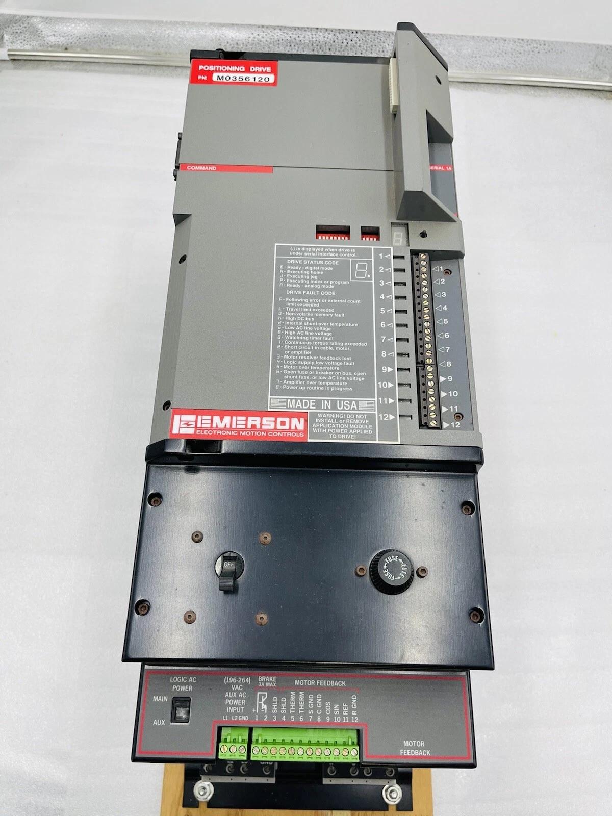 Emerson #M0356120 Motion Control Position Servo Drive STOCK 2277 - Image 1