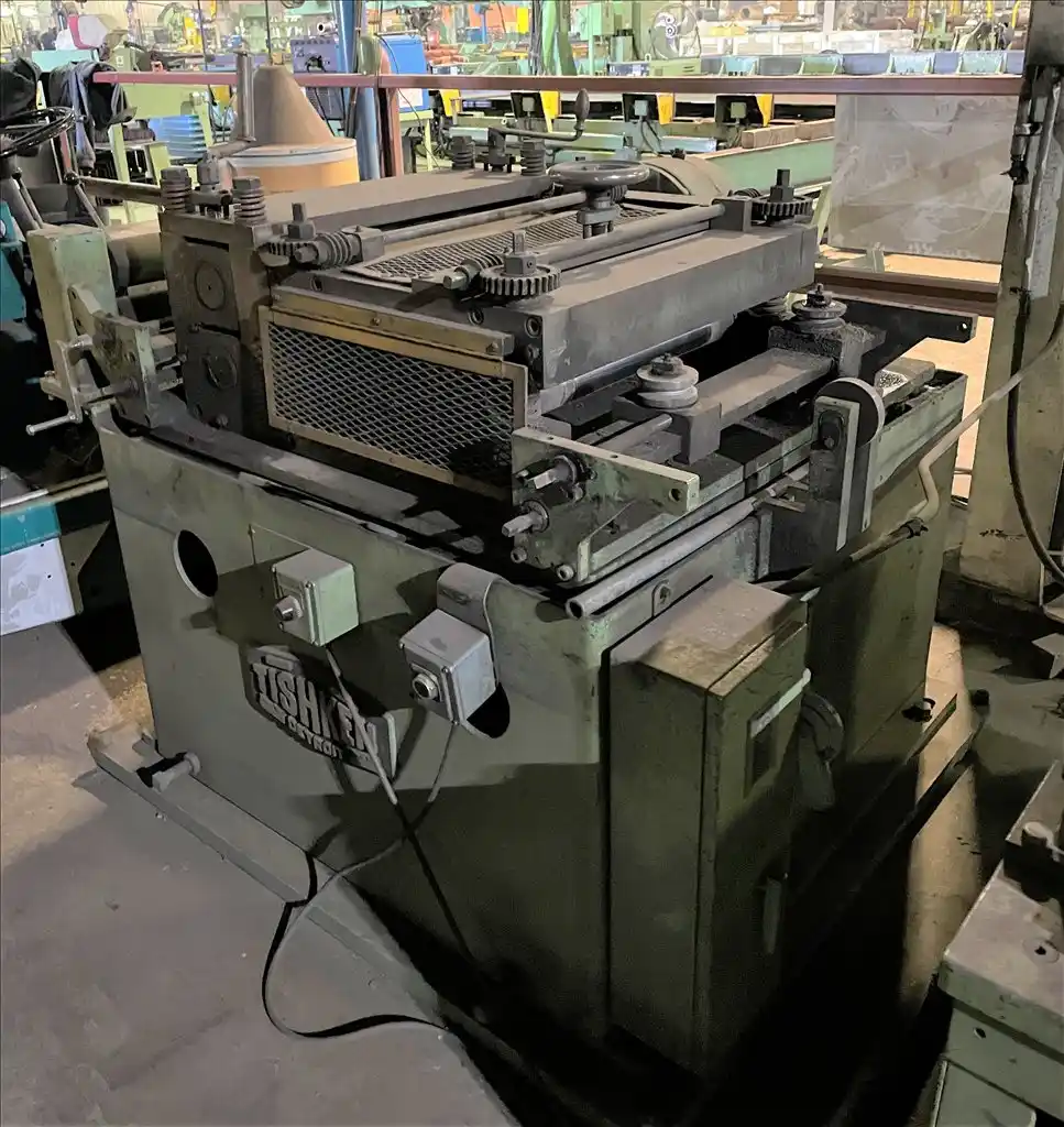 18" x 12" gauge Tishken #7R-24, straightener, 5 rolls, power driven pinch rolls, entry side guides - Image 1