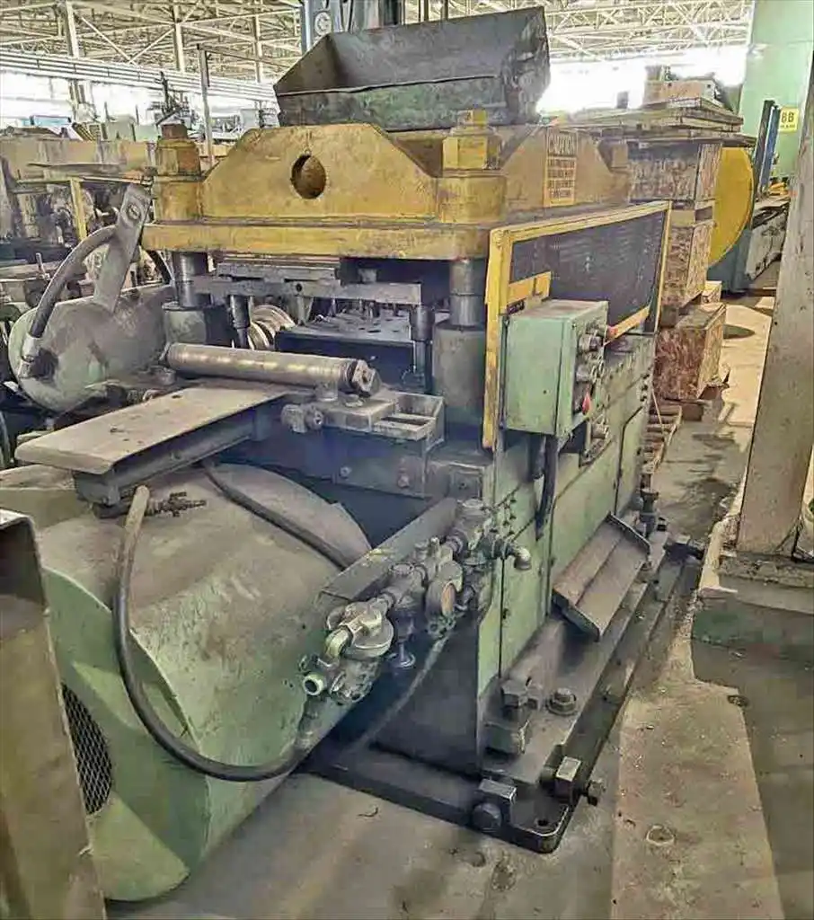 150 Ton, Tishken #CO-20-4-150, pre-punch & notch press, 2.5 stroke, air clutch - Image 1