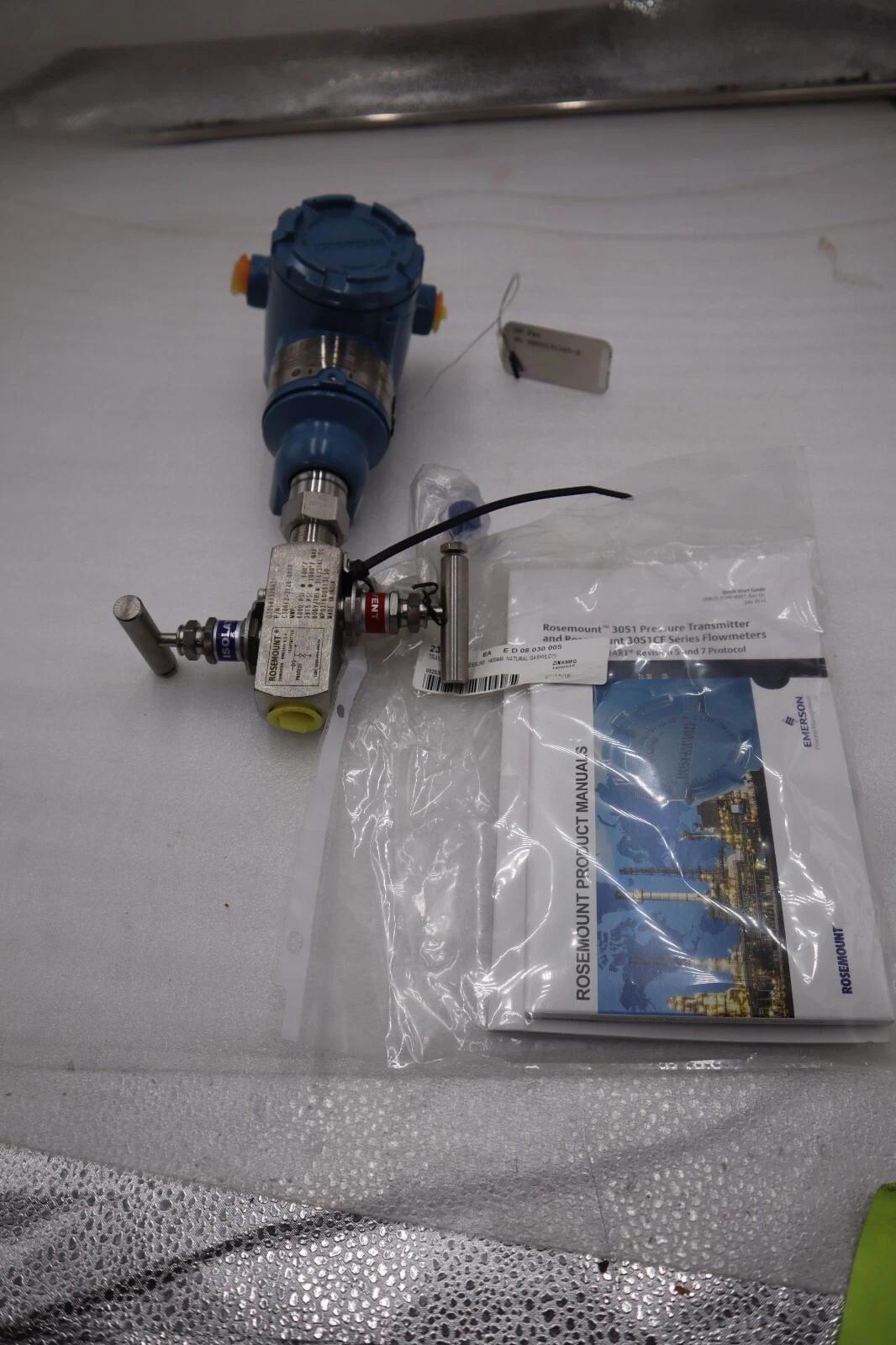 Rosemount 3051t / 3051tg2a2b21as5k5 new transmitter w/ c30612-2126-0000 #g109 - Image 1