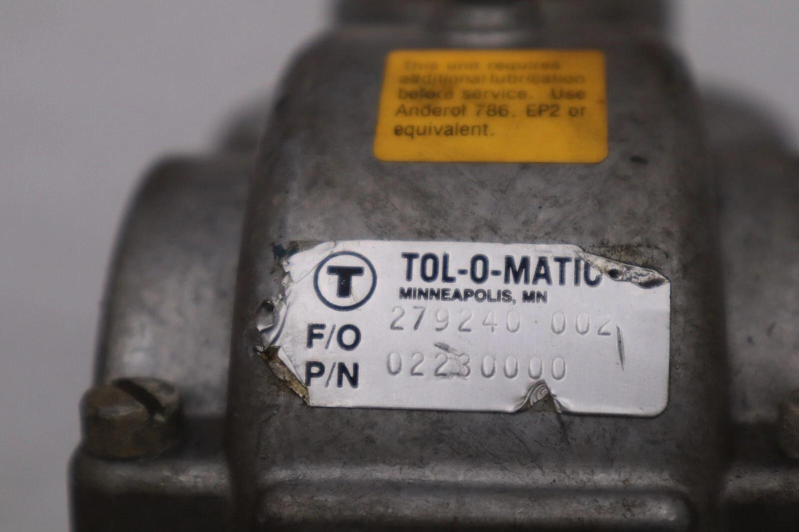 Tolomatic 02230000 f/o 279240.002 stock #k-3703 - Image 2