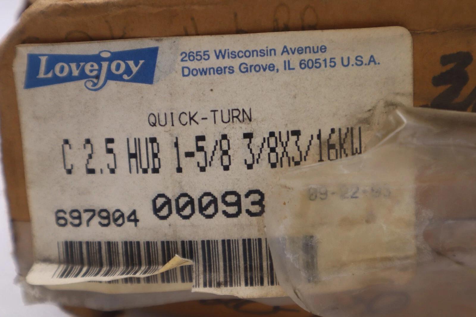 LOVEJOY 697904 QUICK TURN STOCK #B-856 - Image 1