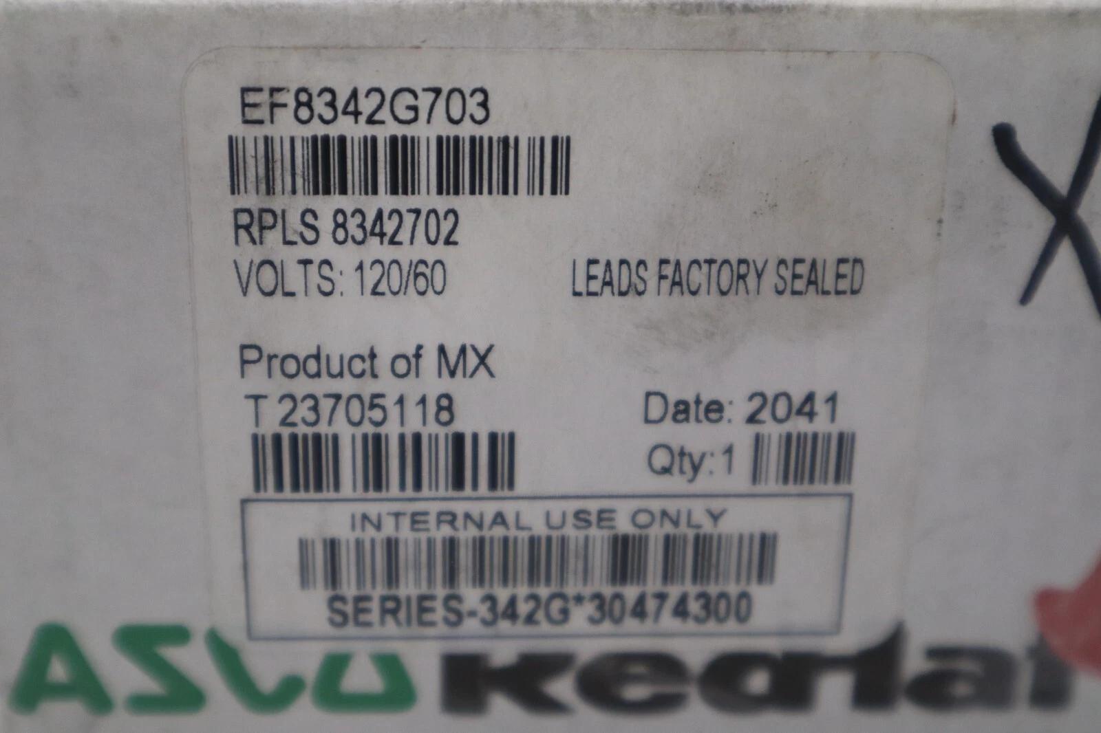 New in box asco ef8342g703 120v 100-125psi 3/8" nsmp stock g562 - Image 3