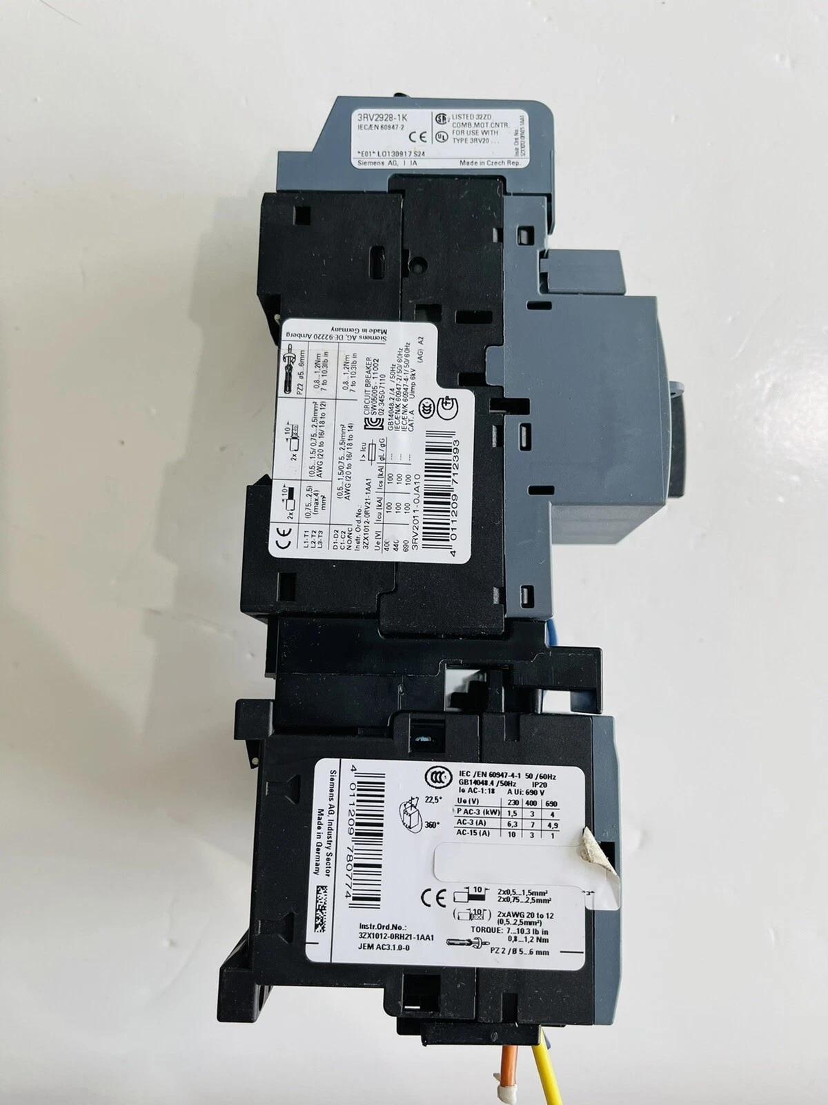 SIEMENS SIRIUS 3RV2011-0JA10 CIRCUIT / 3ZX1012-0RH21-1AA1/ 3RV2928-1K #K-856 - Image 7