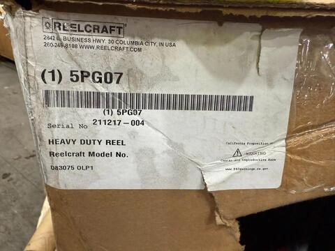 Reelcraft Spring Return Hose Reel: 75 ft 5PG07 NEW IN BOX STOCK HP-28 - Image 2
