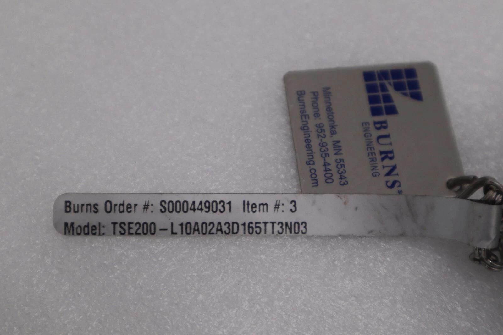 BURNS TSE200-L10A02A3D 165TT3N03 TEMPETURE SENSOR STOCK #G48A - Image 2