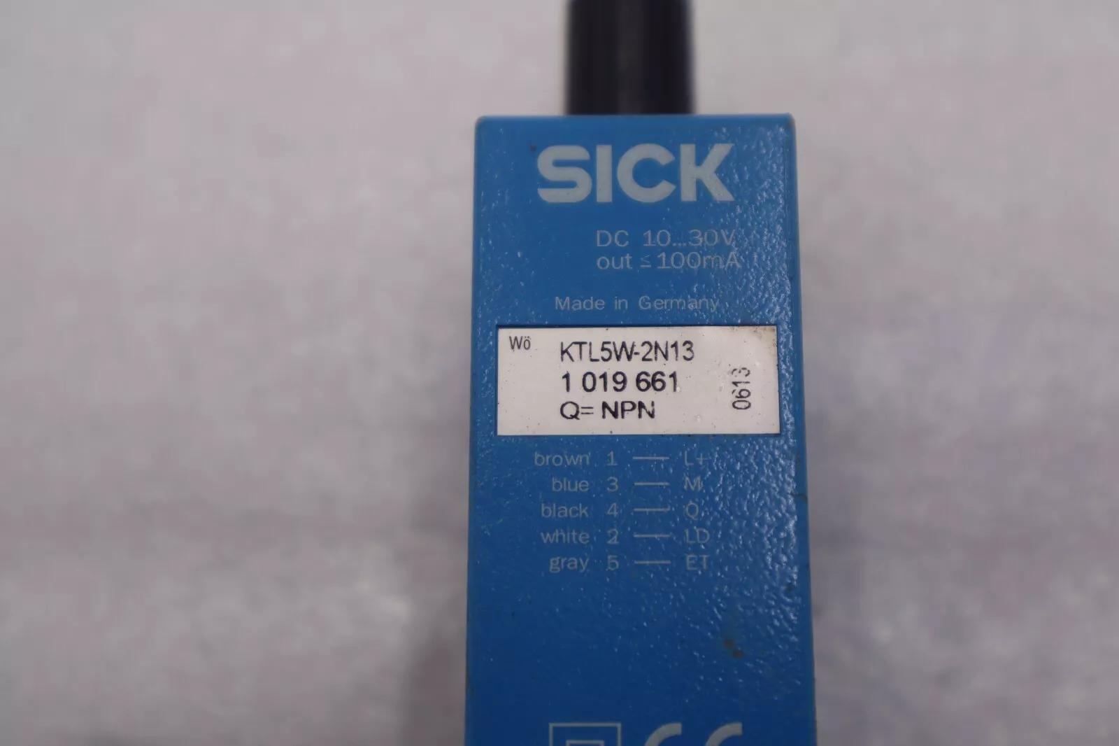 Sick ktl5w2n13 contrast sensor npn output fiber optic never used stock b-1529 - Image 1