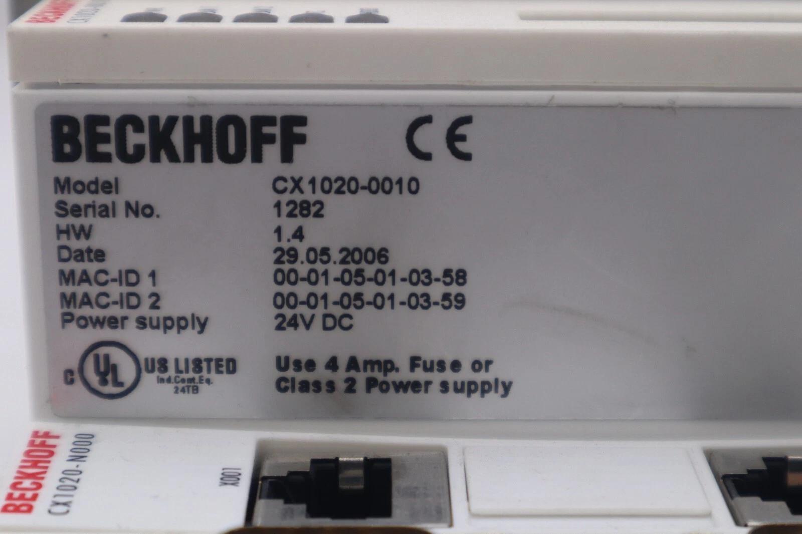 Beckhoff cx1020-0010/cx1100-0004 basic cpu module cpu with 2 ethernet port #5103 - Image 1