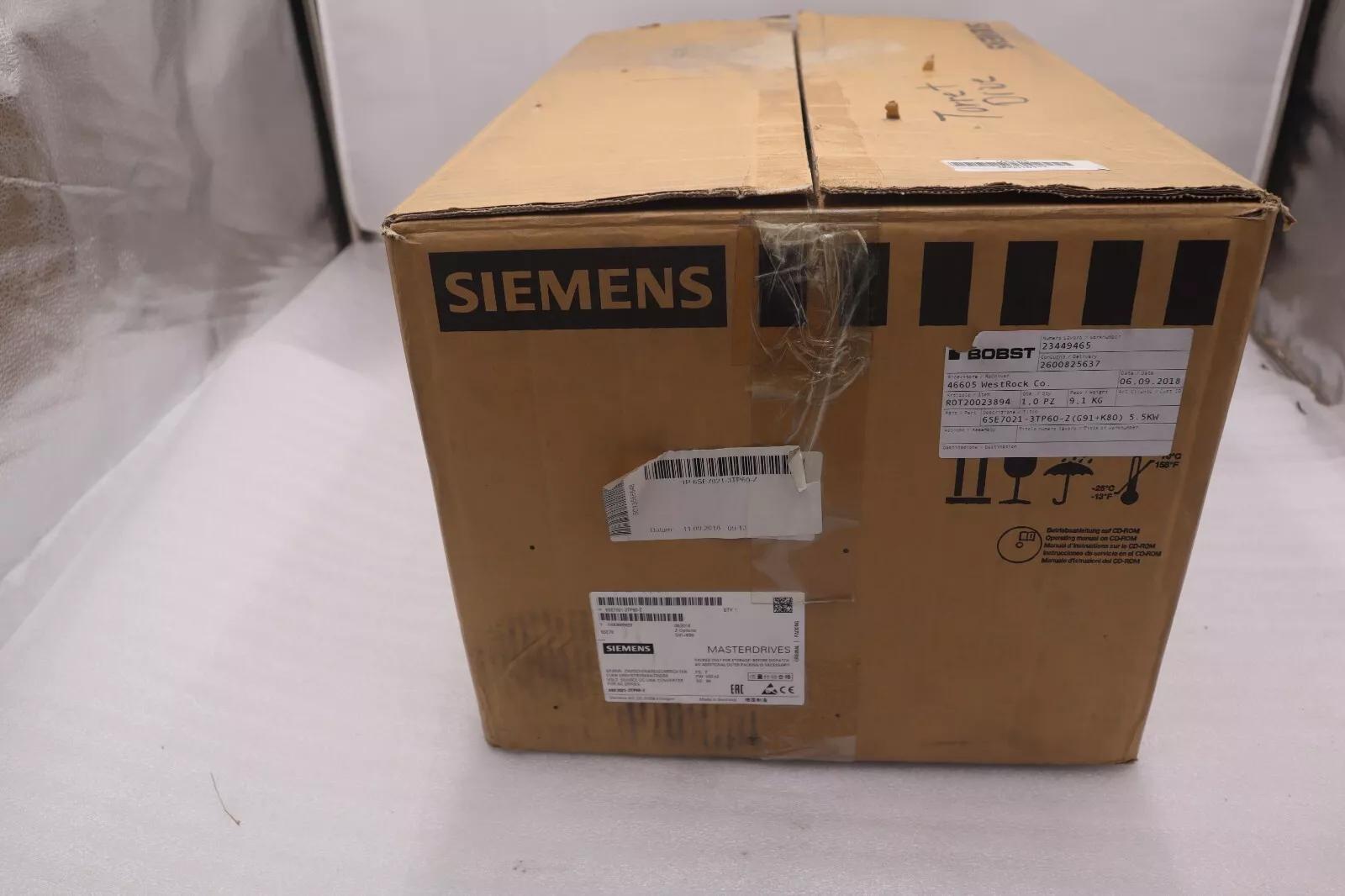 New siemens 6se7021-3tp60-z ac drive simovert masterdrive vector control #5137 - Image 3