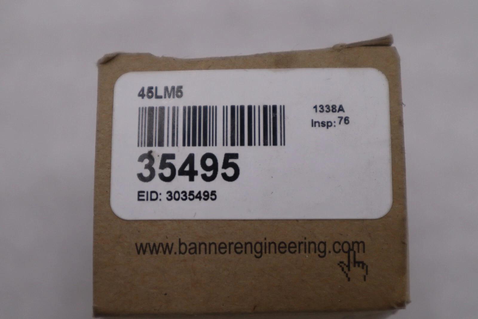 NEW Banner Engineering Corp 45LM5 Plug-In Logic & Display Module STOCK H248A - Image 1