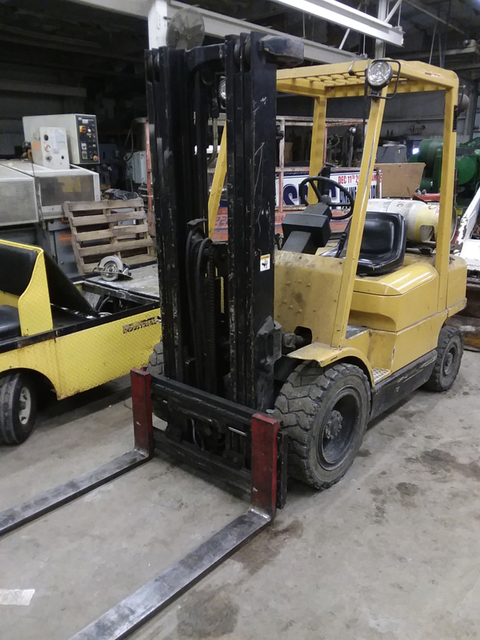 3100 lb. Hyster #H-50XM, propane, side shift, hydro, 48" forks, 130" lift height, #78968 - Image 3