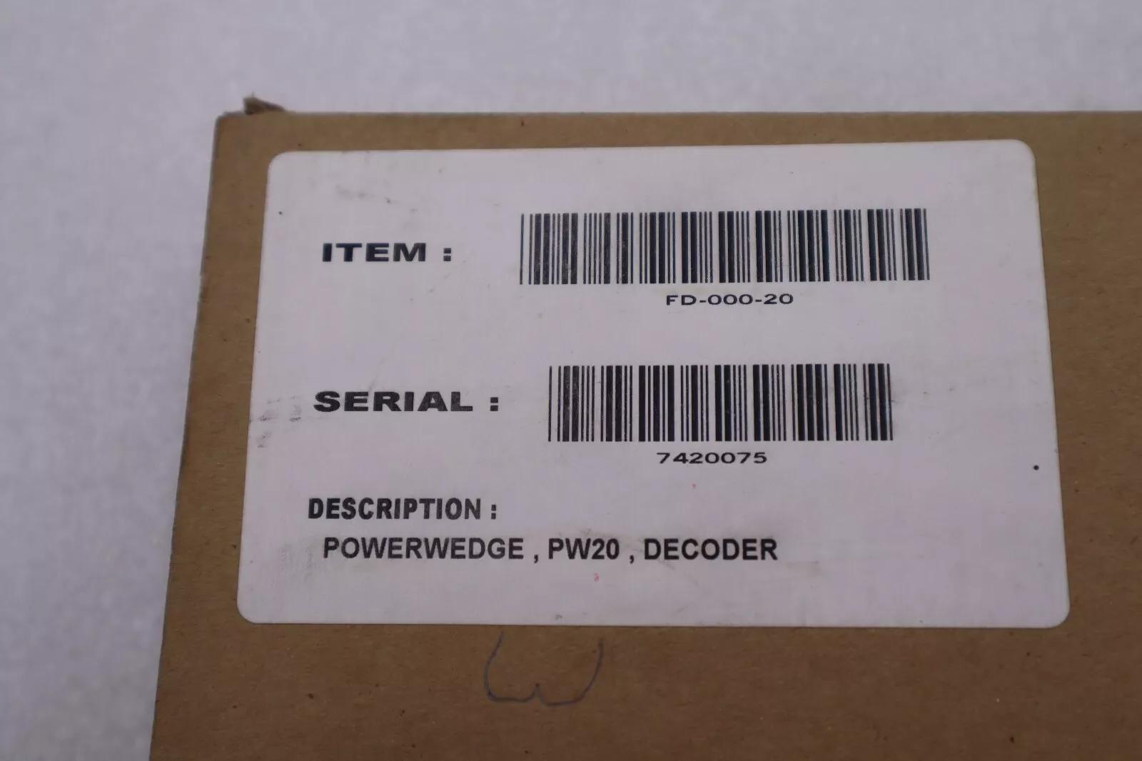 PSC PERCON PowerWedge-20 FD-000-20 Barcode Decoder Interface Stock 3051 - Image 1