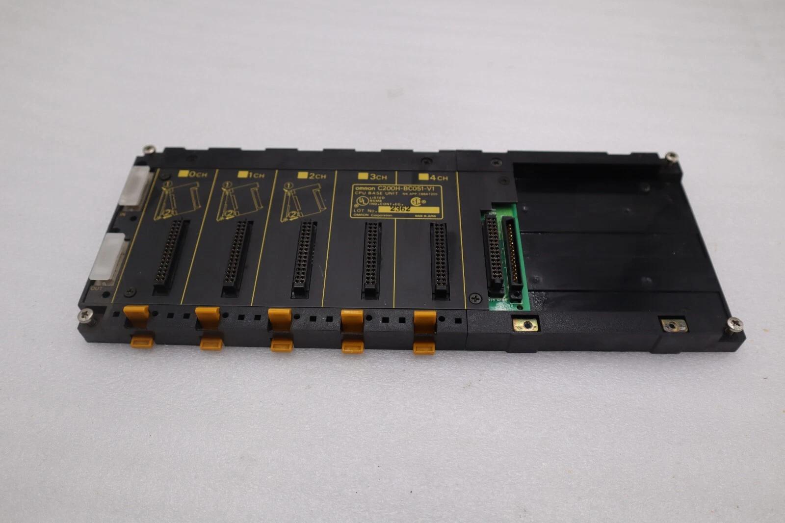 OMRON C200H-BC051-V1 CPU Base Unit stock 3911-A - Image 1