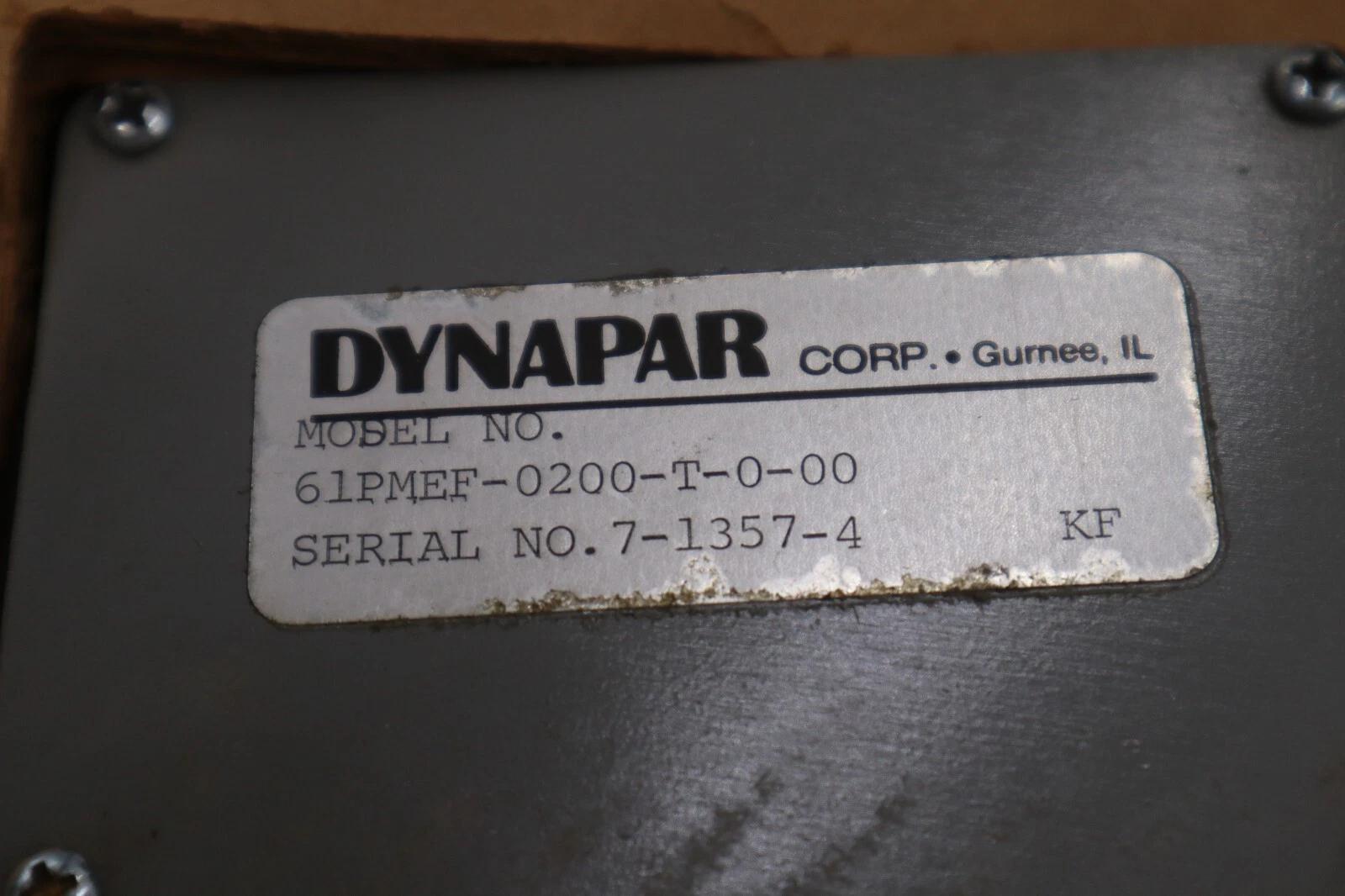 NEW DYNAPAR 61-PMEF-0200-T-0-00 ROTARY INCREMENTAL ENCODER STOCK 4511 - Image 1