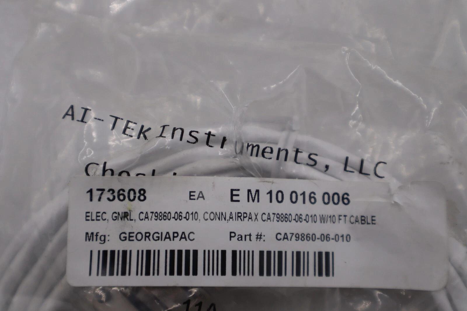 New ai-tek instruments ca79860-06-010 compatible 2 pin connector / 10 foot cable - Image 2