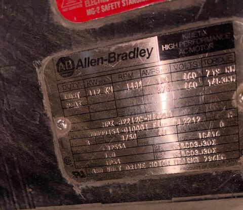 Allen-Bradley HPK-B2212C-MA42BA High Power AC Servo Motor - Image 2