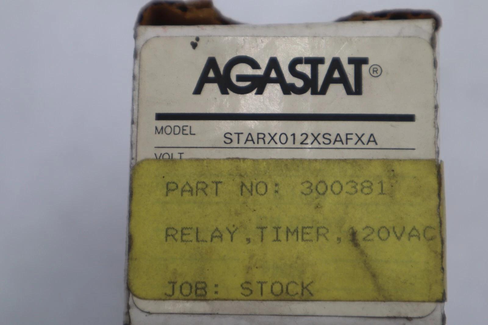 Agastat STARX012XSAFXA Timing Relay 6-180 Seconds 120VAC/DC 8-Pin STOCK K-3742 - Image 1