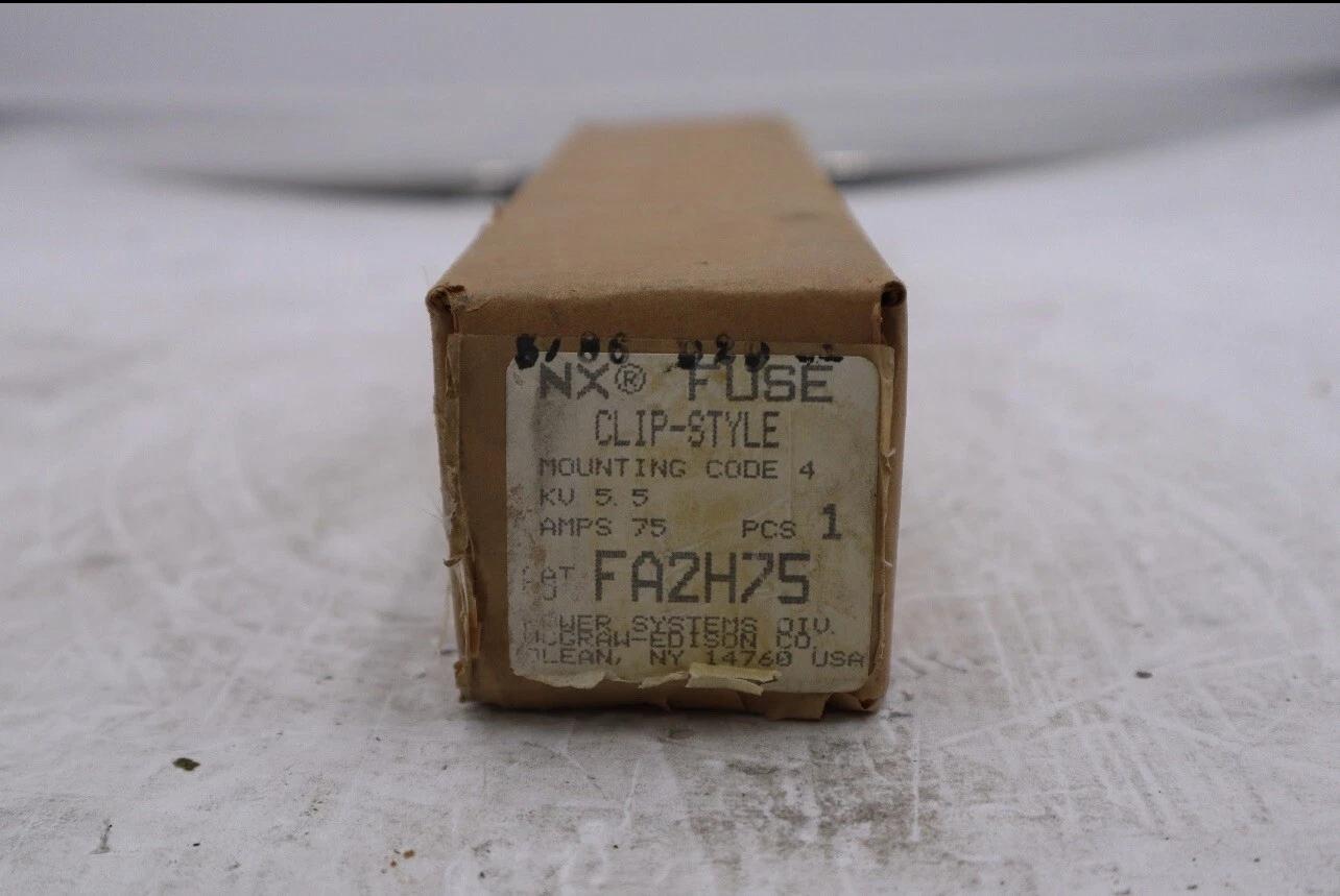 Cooper power systems, transformer protection fuse, fa2h75, type nx, 5.5 kv l-176 - Image 1